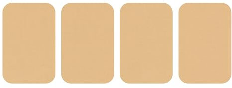 dalipo 05009 - Bügelflicken 4er-Pack, ca. 7,6x4,9cm, beige
