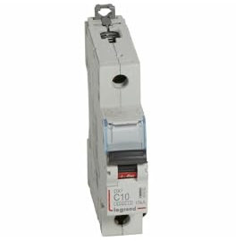 407652 Disjoncteur Unipolaire 10a - 1p Courbe C - 6/10ka - à Vis - Legrand Dx3