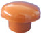 First Plast Chapeau de ventilation PVC avec moustiquaire personnalisables-125-Rouge-Tuile