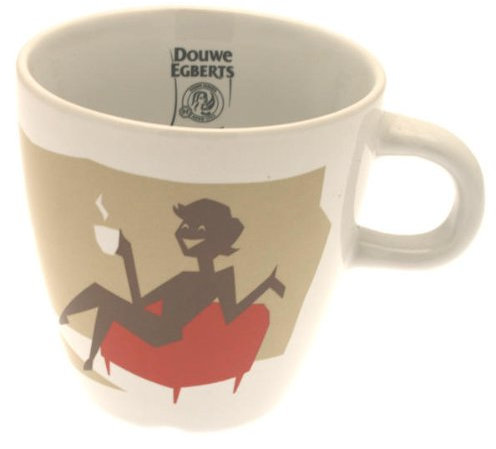 Tasse Design Douwe Egberts, Tasse à Café, 25 cl, Rouge
