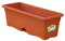 Jardinera Plato Integrado 80X20CM Terracota