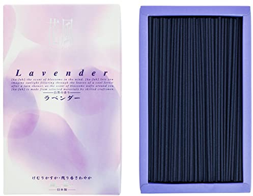Nippon Kodo Japanische Räucherstäbchen Ka-Fuh Lavendel, große Räucherdose, raucharmes Räucherwerk