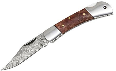 Haller Damast-Taschenmesser Wurzelholz 71 Lagen, 80621