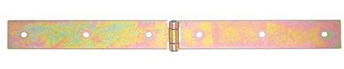 Alberts 315900 Kistenband | mit vernietetem Stift | galvanisch gelb verzinkt | 400 x 35 mm