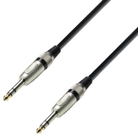 Adam Hall Cables 3 STAR BVV 0150 - Cable de Audio de Jack 6,3 mm estéreo a Jack 6,3 mm estéreo 1,5 m