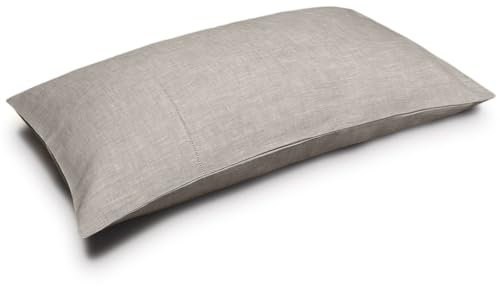 Cuore di lino - Kissenbezug aus reinem Leinen, 100 % Made in Italy Ajour Natural 50 x 80 cm