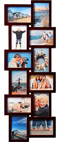 Henzo Holiday Gallery Bilderrahmen, Kunststoff, Dunkelbraun, Rahmenformat 30x82 cm