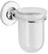 GEDY Arizona Portabicchieri cromato con biadesivo, Misure e peso: 11,5X8,5X13 CM & 0,179 KG, Portabicchieri bagno in Acciaio Inox, Fissaggio con biadesivo, Design R&S Gedy, 2 anni di garanzia