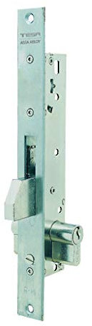 Tesa Assa Abloy 2211253AI Cerradura Monopunto De Palanca Basculante Para Perfiles metálicos Inoxidable Entrada 25 mm 2211