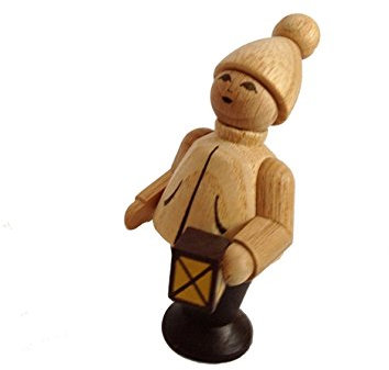Rudolphs Schatzkiste Miniaturfigur Laternenkind Natur Höhe=6cm NEU Seiffen Erzgebirge Dekoration Holzfiguren Weihnachten Fensterschmuck Spielzeug Deko Weihnachtsfigur