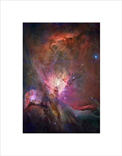 HUBBLE SPACE TELESCOPE ORION NEBULA BLACK FRAMED ART PRINT B12X2414