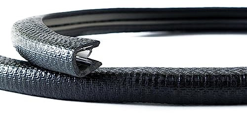 EUTRAS [5m] Kantenschutz 3-6 mm schwarz – hält ohne Kleber – perfekt für Bleche und Arbeitsschutz – schützt und entschärft Kanten – Industriequalität Made in Germany