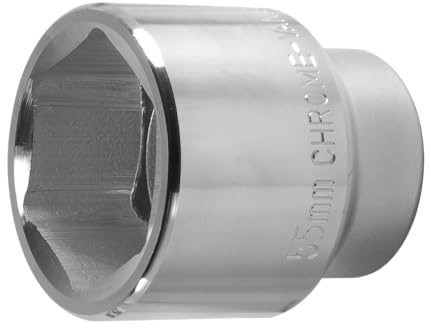 SW-Stahl 07675L-55 Steckschlüsseleinsatz 1 Zoll - 55 mm Sechskant Nuss | Chrom-Vanadium-Stahl, kurze Ausführung, 80 mm Länge, hochglanzverchromt, 25 mm Antriebsvierkant, Premium-Qualität