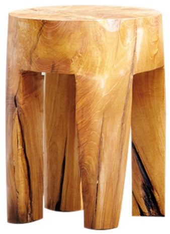 Jan Kurtz 495602 Java Hocker aus Teak - Rund - Ø 30cm, Höhe 40cm