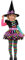 amscan 997909 Child Girls Miss Matched Witch Fancy Dress Halloween Costume (2-3 Years)