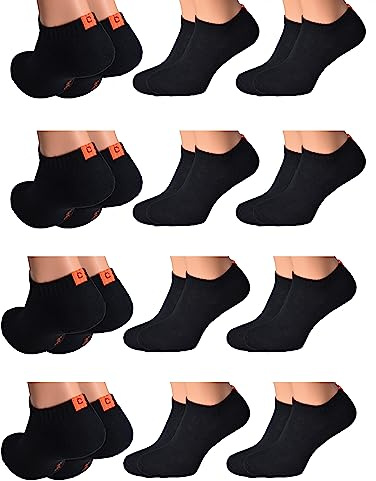 12 Paar Herren Damen Sneaker Socken mitFrotteesohle in Gr. 43/46 schwarze Marke Cocain sneakerssocken