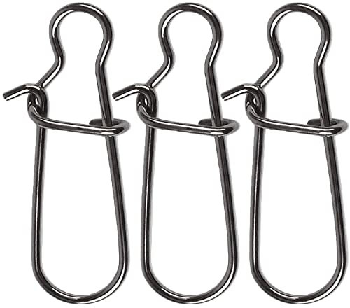 JSHANMEI Angelausrüstung, Angelzubehör, Angelköder, Haken-Verbindung, Edelstahl, Duo-Lock-Druckknöpfe (#1 (50 Stück)