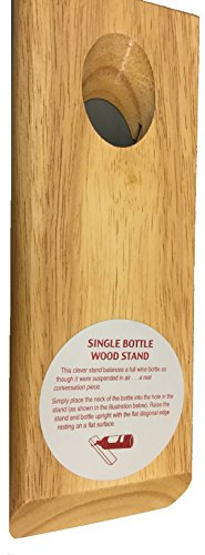 Wine Bottle Stand - Wood, Single Bottle Holder