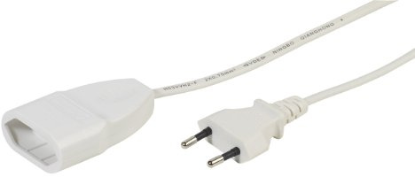 Vivanco EV5W - Cable de alimentación de 5 metros, blanco