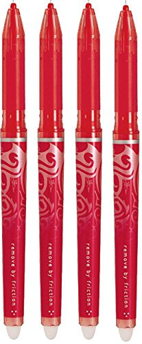 Pilot Frixion Tintenroller Point Promotion 4 Stück (Farben wählbar) (1, 4 rot)
