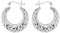 Tuscany Silver Damen Sterling Silber 19mm x 21mm facettiert Kreol Ohrringe 8.51.1009