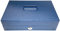 OfficeForce® Geldkassette, abschließende Stahl Transport Geldkasse 29 x 19.5 x 8 cm, blau (10003)
