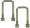M10 40mm x 88mm boulon U/N-Bolt für Anhänger 1 Paar mit Muttern UBR02 hohe Widerstandsfähigkeit