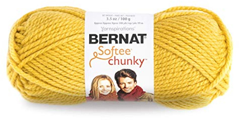 Bernat Softee Dickes Garnknäuel, 100°g, 3 Stück, Glowing Gold, Einzelpackung