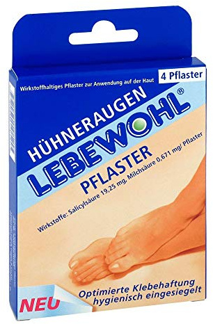 LEBEWOHL Hühneraugen Pflaster normal 4 St