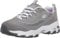Skechers Women's D'lites Me Time Trainers, Gray Trubuck Mesh White Trim, 2 UK