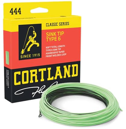 Cortland Line WF5 F/S Spüle Spitze Angelschnur, Black/Mint