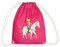 Spreadshirt Bibi Und Tina Bibi Reitet Auf Stute Sabrina Turnbeutel, One size, Fuchsia