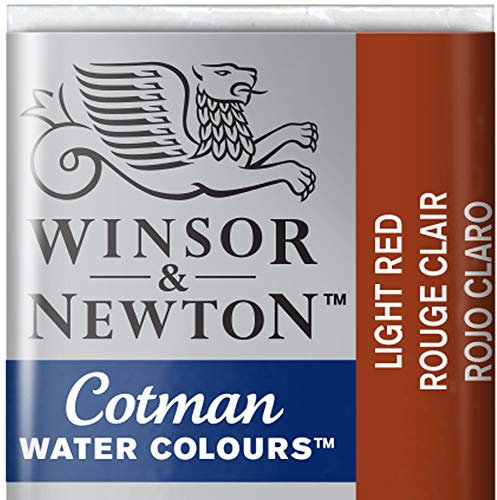 Winsor & Newton Cotman Acuarela En Pastilla, Rojo Claro, 1,9x1,6x1,1 cm