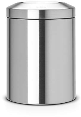 Brabantia Flameguard Waste Paper Bin, 7 L - Matt Steel