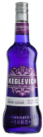 Keglevich, Vodka KGUAR al Ginseg e Guaranà da ingredienti italiani 100%, senza coloranti e aromi artificiali - 1 bottiglia da 700ml