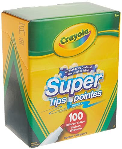 CRAYOLA Super Tips Washable Markers 100 Count