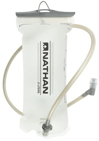 Nathan 2.0 Liter Hydration Bladder Packaged, Transparent, 2 Liter