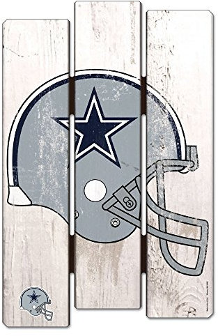 WinCraft NFL Dallas Cowboys Sign 11x17 Wood Fence