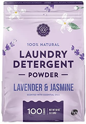 Woolzies 100% Natural Laundry Powder Detergent Soap Scented with Pure Essential Oils Extra Strength Biodegradable Formula, Safe for Sensitive Skin 100 Loads