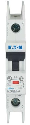 Eaton MCB Leitungsschutzschalter Typ C, 1-polig 20A 240 → 415V, Abschaltvermögen 10 kA xEffect