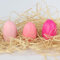 Ei Osterei, echte ausgeblasene Gänseeier für Osternest Ostern, 12er Box, sortiert in 3 verschiedenen Farbtönen, pink