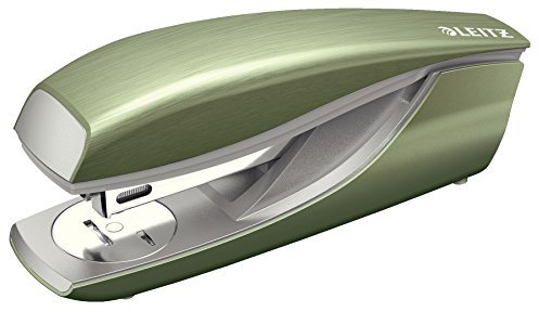 Leitz Büroheftgerät aus Metall, Für 30 Blatt, Inkl. Heftklammern, Ergonomisches Design, Seladon Grün, Style-Serie, 55620053