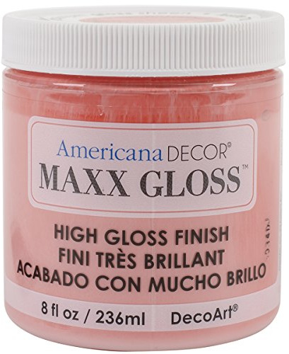 DecoArt Americana Décor Maxx Gloss Bottle Paint, Acrylic, Juicy Melon, 7 x 7 x 8 cm