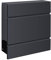 Frabox Design Briefkasten LENS in edlem anthrazitgrau RAL 7016 - mit Zeitungsfach