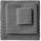 BarceloHogar Toallas Duraderas Juego de 3 Unidades 100% Algodon.1 Toalla Bide 1 Toalla Lavabo 1 Toalla Baño. Toallas Suaves, Resistentes y Absorbentes. 500 gr /m2 Diamante Gris