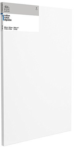 Winsor & Newton 6201154 - Keilrahmen Classic 3-fach grundiert 350 g/m², Leistendicke 35 mm, Baumwolle - Deep Edge - 80 x 120 cm