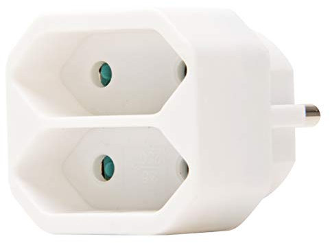 Kopp Euro Greengate GA 01/02 Adapter 2-Fach, 250 V, arktis-weiß, 174102001