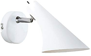 Design for the People NORD-72711001 A++, Wandleuchte Tin Maxi 1 x 3 W LED Aluminium IP54 GU10, Metall, E14, weiß