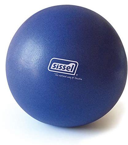Sissel Pilates Soft Ball Gymnastikball Yoga Turnen Sport Übungsanleitung blau