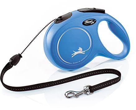 flexi New Classic Cord Retractable Lead Blue Medium 8m 20kg